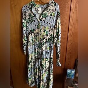 H&M floral maxi dress